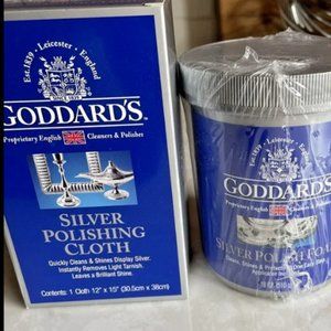 Goddard's 6 OZ Silver Polish Foam & Polishing Cloth 12" X 15"